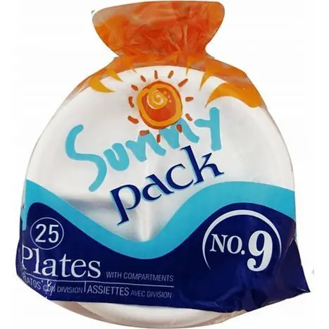 [20222] Sunny Pack Plato Foam 9" 25ct C/D