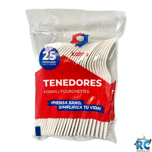 [720785] Katae Tenedor Plástico 25ct/40pk=1000