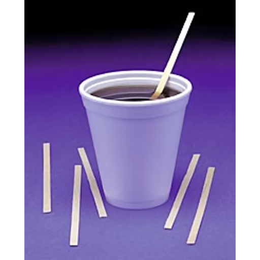[WCS100] Stirrer 5.5 IN Wood Natural Economy 10000/Case