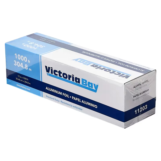 [11203] Victoria Bay Foil Roll 12IN X1000FT Aluminum Standard Duty Silver 1/Roll
